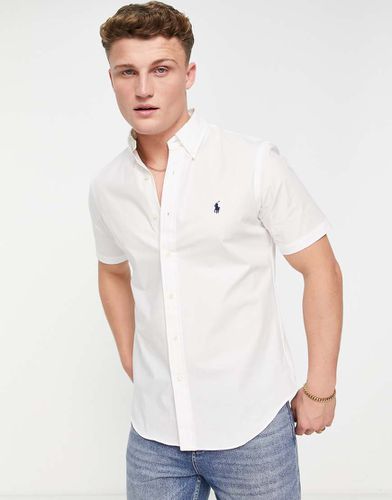 Chemise classique en popeline à manches courtes et logo emblématique - Polo Ralph Lauren - Modalova