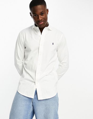 Chemise de sport en jersey à logo emblématique et col en pointe - Polo Ralph Lauren - Modalova
