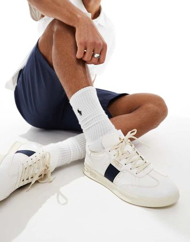 Aera - Baskets à bandes latérales en cuir - Polo Ralph Lauren - Modalova