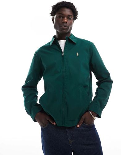 Bi-Swing - Blouson Harrington en sergé de polyester doublé avec logo emblématique - foncé - Polo Ralph Lauren - Modalova