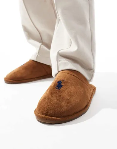 Klarence - Chaussons avec logo emblématique - Fauve - Polo Ralph Lauren - Modalova