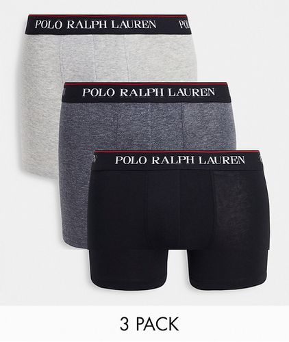 Lot de 3 boxers à bande logo contrastée à la taille - Polo Ralph Lauren - Modalova