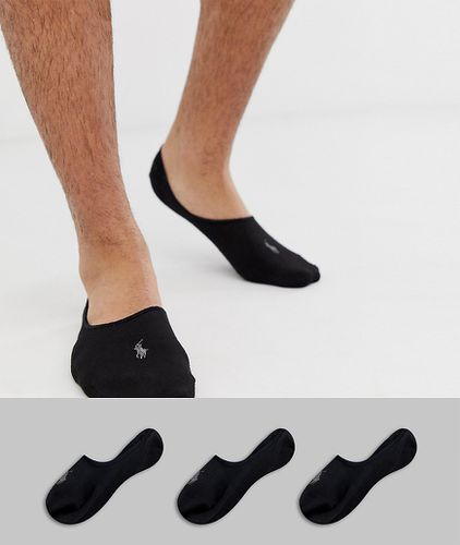 Lot de 3 paires de chaussettes invisibles avec logo joueur de polo - Polo Ralph Lauren - Modalova