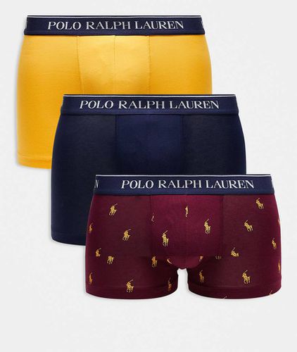 Lot de 3 boxers avec taille à logo - , rouge et bleu marine - Polo Ralph Lauren - Modalova