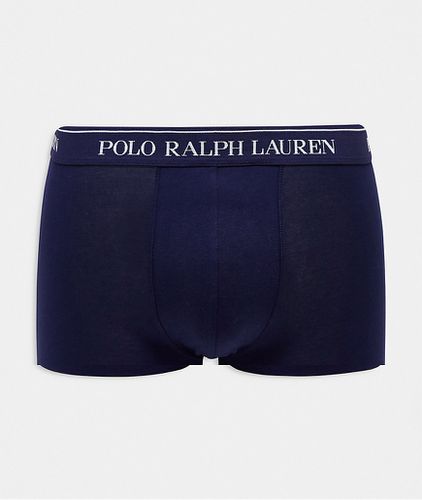 Lot de 3 boxers - Bleu marine à imprimé logo, et bleu marine - Polo Ralph Lauren - Modalova