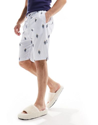 Loungewear - Short tissé avec logo ourson sur l'ensemble - Polo Ralph Lauren - Modalova