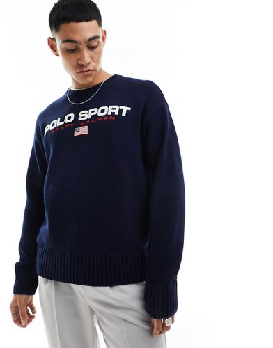 Sport Capsule - Pull oversize à logo en maille de coton - Polo Ralph Lauren - Modalova