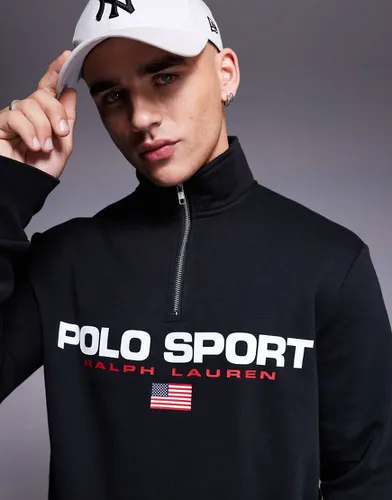 Sports Capsule - Sweat à col zippé et logo - Polo Ralph Lauren - Modalova