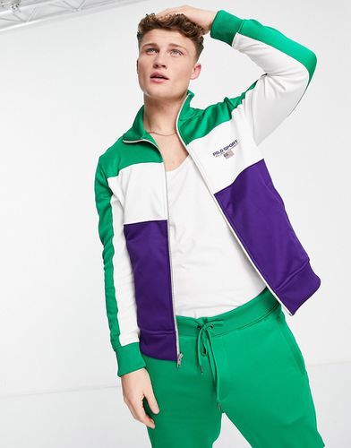 Sports Capsule - Veste d'ensemble de survêtement en tricot color block - multicolore - Polo Ralph Lauren - Modalova