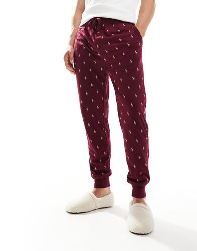 Pantalon de jogging confort avec logo joueur de polo sur l'ensemble - Bordeaux - Polo Ralph Lauren - Modalova