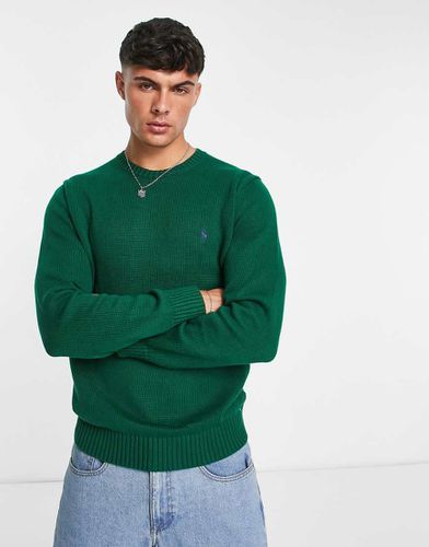 Pull épais en maille de coton avec logo - foncé - Polo Ralph Lauren - Modalova