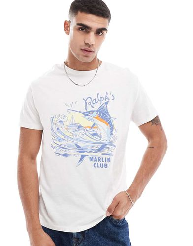 T-shirt coupe Vintage à imprimé Marlin Club - Crème - Polo Ralph Lauren - Modalova