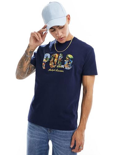 T-shirt classique oversize avec logo à imprimé fleuri - Polo Ralph Lauren - Modalova