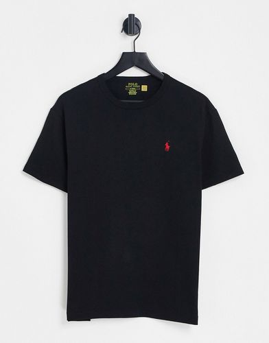 T-shirt épais oversize rayé à logo joueur de polo - Polo Ralph Lauren - Modalova