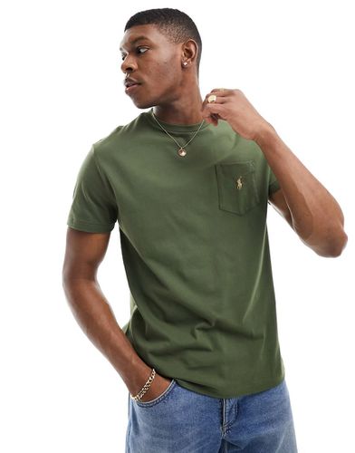 T-shirt oversize classique à logo emblématique sur la poche - foncé - Polo Ralph Lauren - Modalova