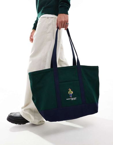 Tote bag à logo ours - et bleu marine - Polo Ralph Lauren - Modalova