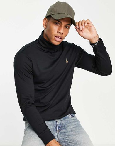 Top manches longues avec col roulé et logo multicolore - Polo Ralph Lauren - Modalova