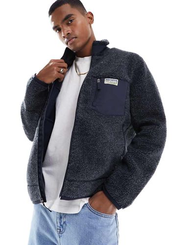 Veste en sherpa imitation peau de mouton contrecollée - chiné - Polo Ralph Lauren - Modalova