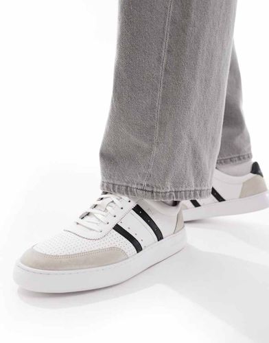 Paul Smith - Baskets en cuir avec logo et bandes latrales - Ps Paul Smith - Modalova