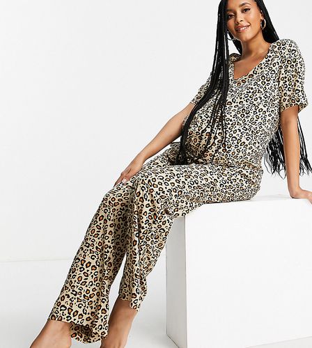 Pyjama à col en V - Imprimé léopard - Pieces Maternity - Modalova
