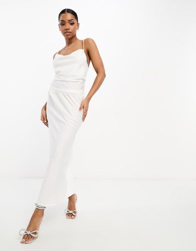 Bride To Be - Jupe nuisette mi-longue d'ensemble en satin - Pieces - Modalova