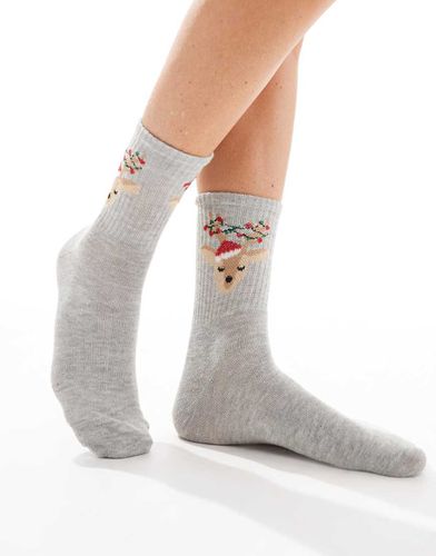 Chaussettes de Noël avec motif renne - Pieces - Modalova