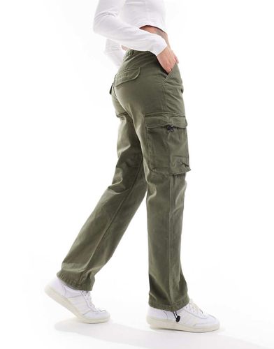 Pantalon cargo droit - Kaki - Pimkie - Modalova