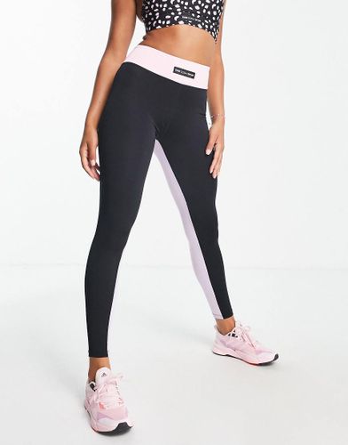 Breeze - Legging effet color block - Noir - Pink Soda - Modalova