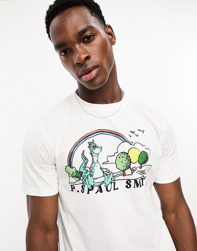 T-shirt à imprimé logo et dragon - Ps Paul Smith - Modalova