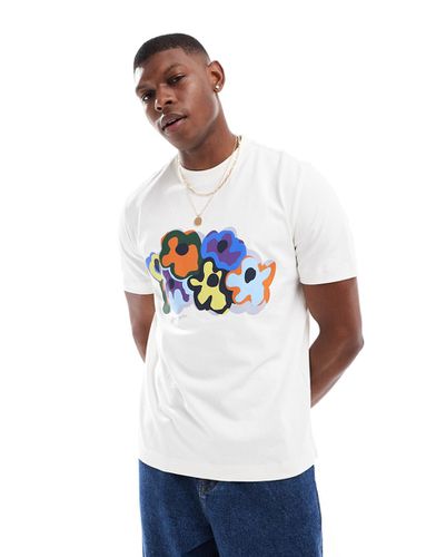 T-shirt avec imprimé fleurs - Crème - Ps Paul Smith - Modalova