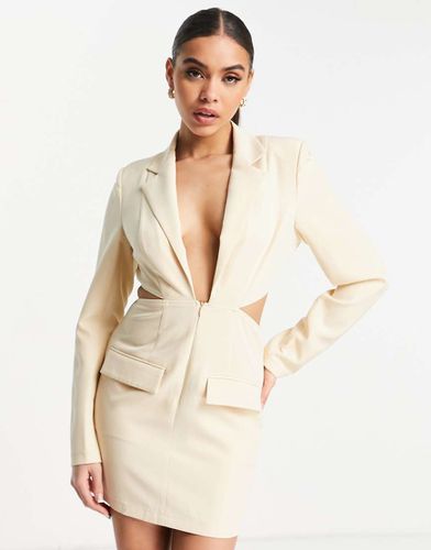 Robe blazer à découpes - Taupe - Public Desire - Modalova