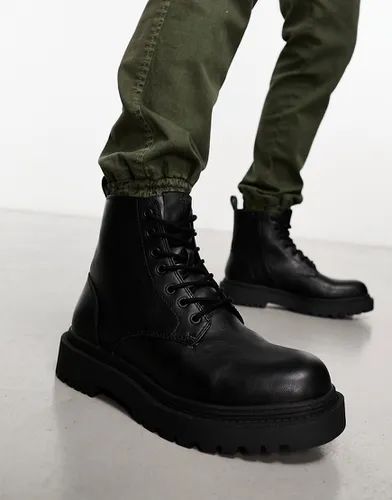 Bottes chunky style militaire à lacets - Pull & bear - Modalova