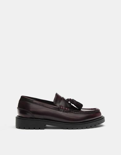Mocassins chunky  pampilles - Bordeaux - Pull & bear - Modalova