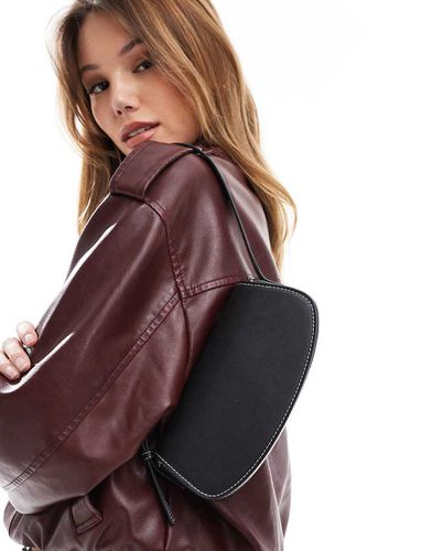 Sac porté épaule à surpiqûres contrastantes - Pull & bear - Modalova