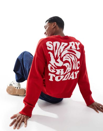 STWD - Pull en maille - Rouge - Pull & bear - Modalova