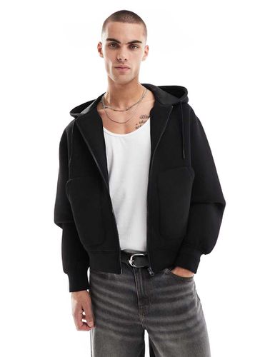 Sweat à capuche zippé en tissu épais de qualité supérieure - Pull & bear - Modalova