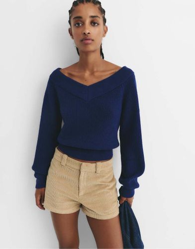 Pull court en maille envers - Pull & bear - Modalova
