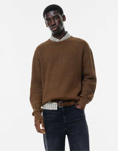 Pull en maille - Marron dlav - Pull & bear - Modalova