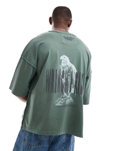 T-shirt à imprimé aigle - Pull & bear - Modalova