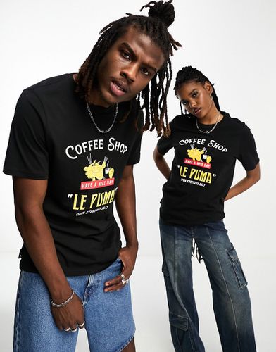 T-shirt à imprimé Coffee Shop et inscription Le » - Puma - Modalova