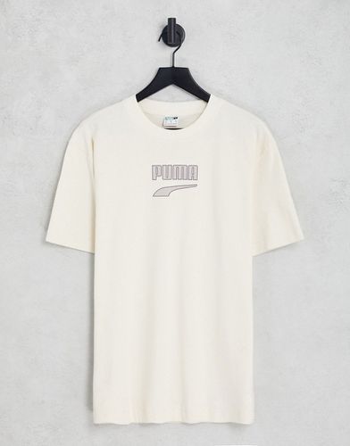 Downtown - T-shirt à logo - Blanc cassé - Puma - Modalova
