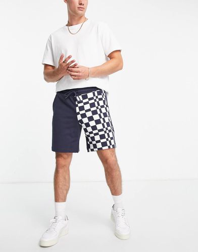 Downtown - Short à motif damier color block - /blanc - Puma - Modalova