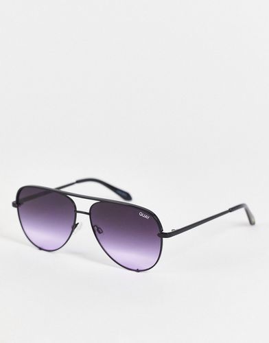 Quay X Paris Hilton - High Key - Lunettes de soleil aviateur - et violet - Quay Australia - Modalova