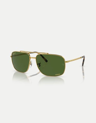 Ray-Ban - RB3796 - Lunettes de soleil rectangulaires à verres polarisés verts - Rayban - Modalova