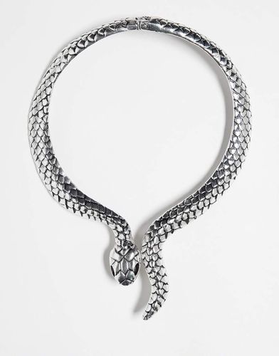 Collier oversize unisexe à motif serpent - Reclaimed Vintage - Modalova