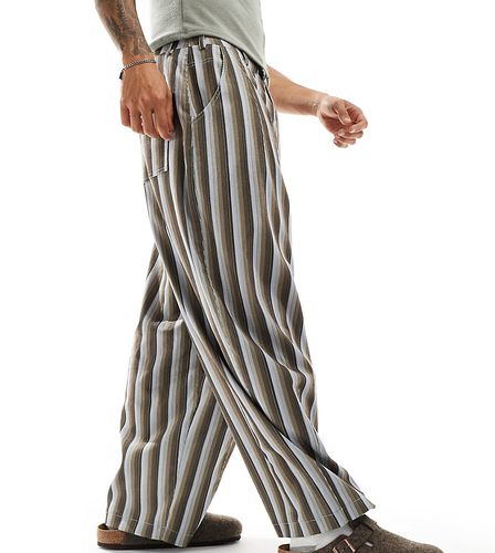 Pantalon baggy ample rayé en velours côtelé - Reclaimed Vintage - Modalova