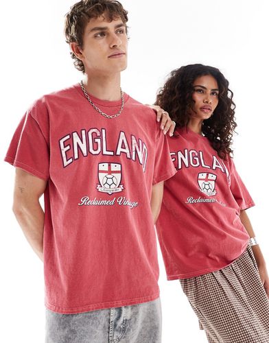 T-shirt unisexe oversize avec imprimé England » - Reclaimed Vintage - Modalova