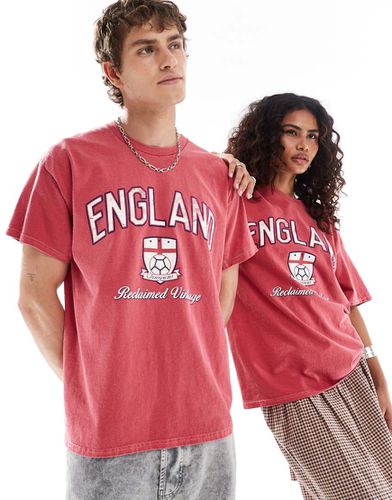 T-shirt unisexe oversize avec imprimé England » - Reclaimed Vintage - Modalova