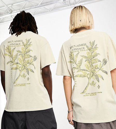 T-shirt unisexe à imprimé fleurs - clair - Reclaimed Vintage - Modalova
