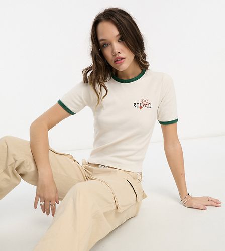 T-shirt rétréci à bords contrastants - cassé - Reclaimed Vintage - Modalova